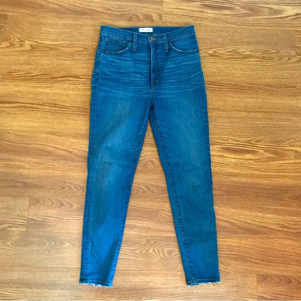 Madewell 11” High-Rise Skinny in Medium Blue Wash